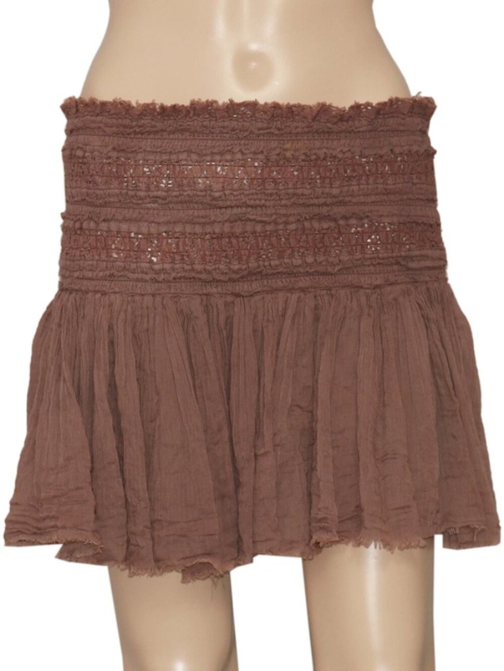 Free People FP One Ravenna Convertible Mini Skirt Tube Top Crochet S
